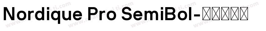 Nordique Pro SemiBol字体转换